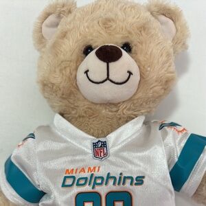 NFL Miami Dolphins Build A Bear With Football Uniform Build A Bear BAB Plush